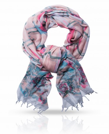 Палантин Женский W-ROSE.CHECKS/PINK